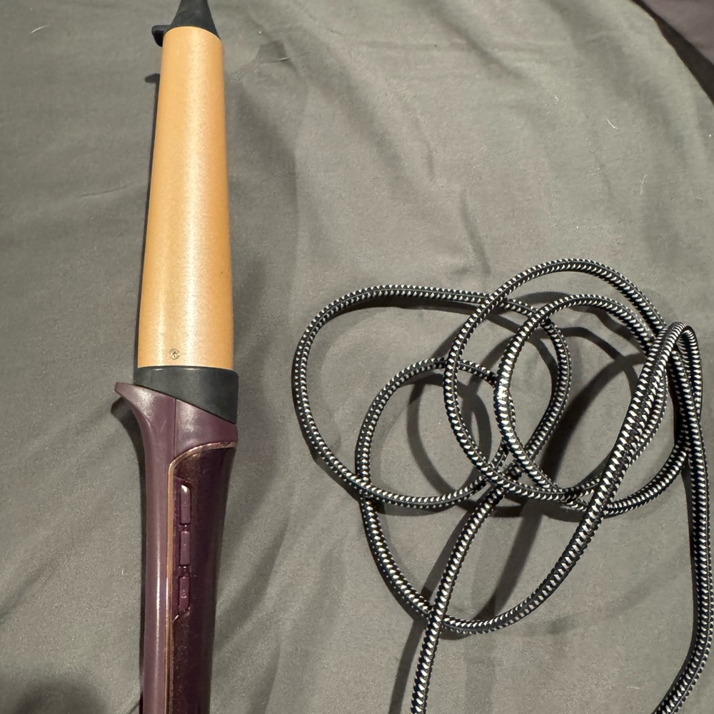 Gold and Purple Curling Iron